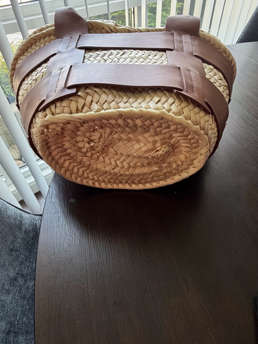 DeMellier Santorini Raffia Tote Bag - Picture 7 of 11